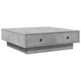 Concrete Grey Coffee Table 90x90x28 cm Chipboard