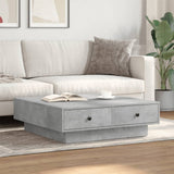 Concrete Grey Coffee Table 90x90x28 cm Chipboard