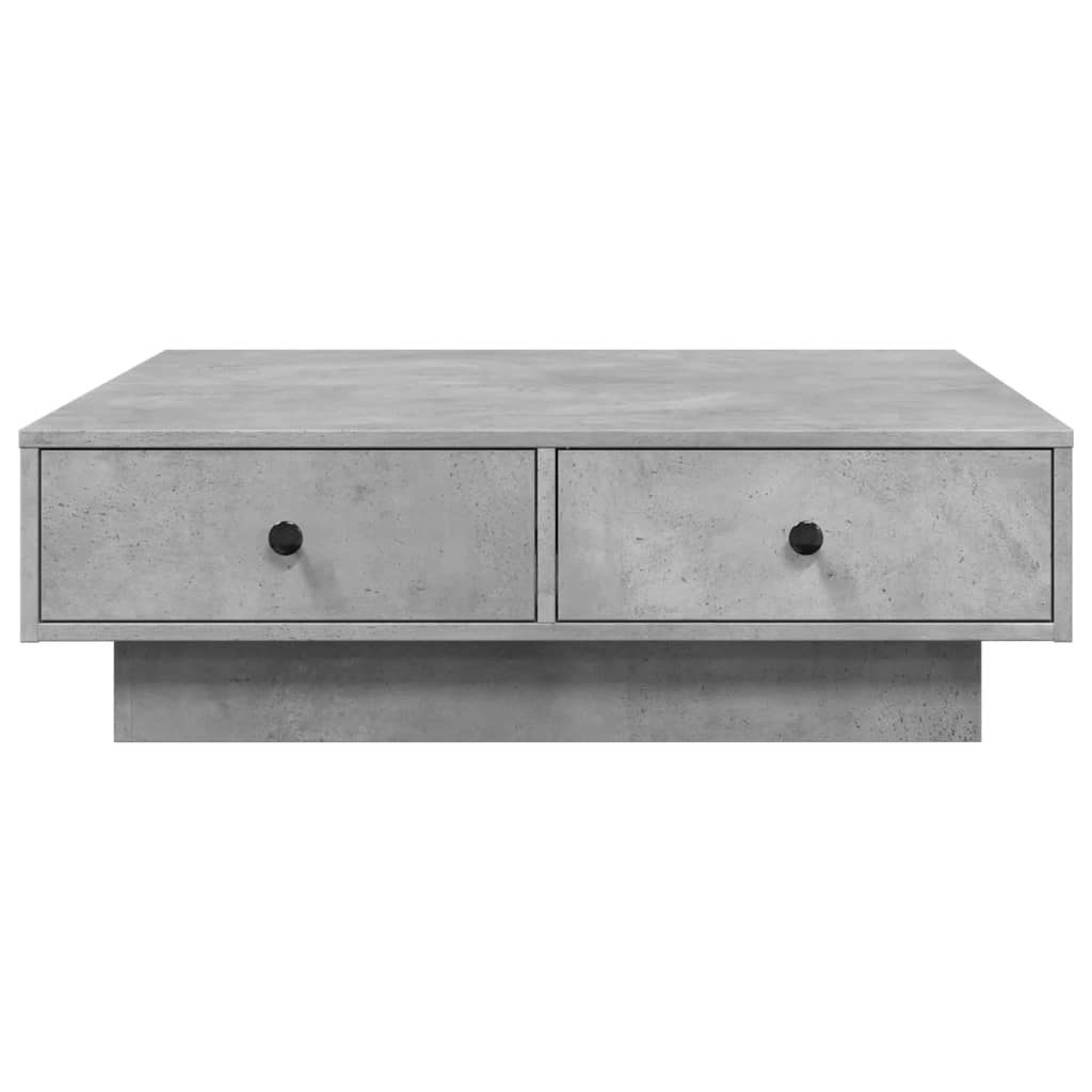 Concrete Grey Coffee Table 90x90x28 cm Chipboard