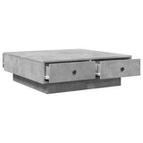 Concrete Grey Coffee Table 90x90x28 cm Chipboard