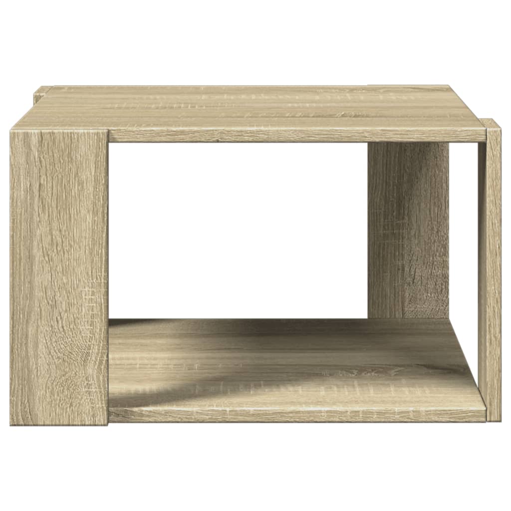 Table basse chêne sonoma 51,5x51,5x30 cm bois d'ingénierie