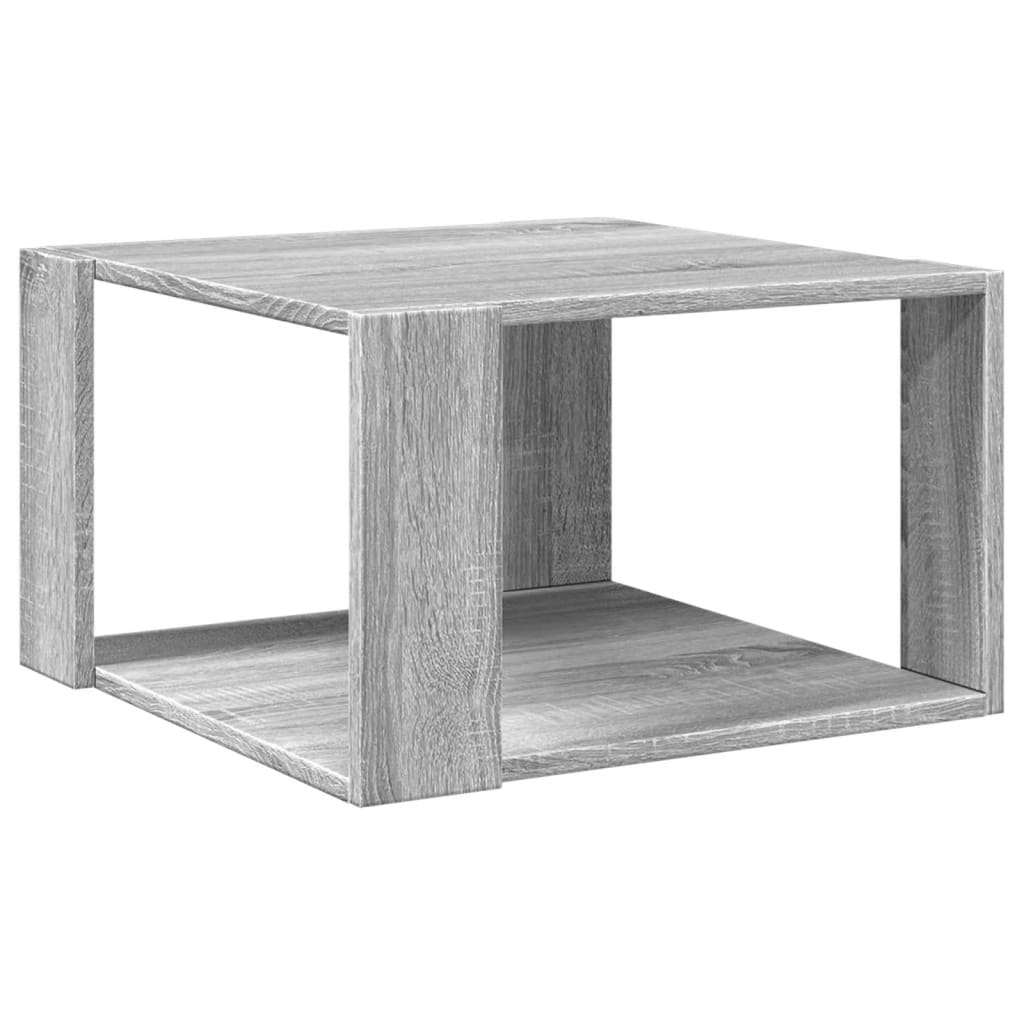 Table basse sonoma gris 51,5x51,5x30 cm bois d'ingénierie