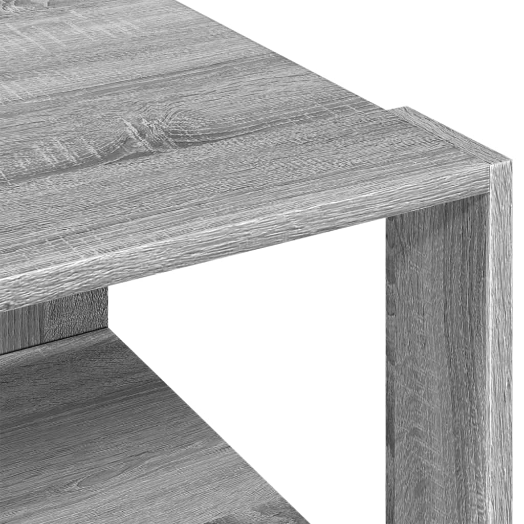 Table basse sonoma gris 51,5x51,5x30 cm bois d'ingénierie