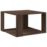 Table basse chêne marron 51,5x51,5x30 cm bois d'ingénierie