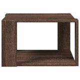 Table basse chêne marron 51,5x51,5x30 cm bois d'ingénierie