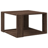 Table basse chêne marron 51,5x51,5x30 cm bois d'ingénierie