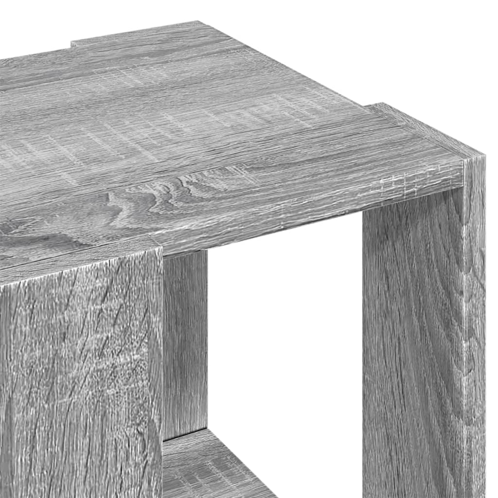 Table basse sonoma gris 32x32x30 cm bois d'ingénierie