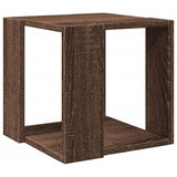 Table basse chêne marron 32x32x30 cm bois d'ingénierie