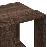 Table basse chêne marron 32x32x30 cm bois d'ingénierie