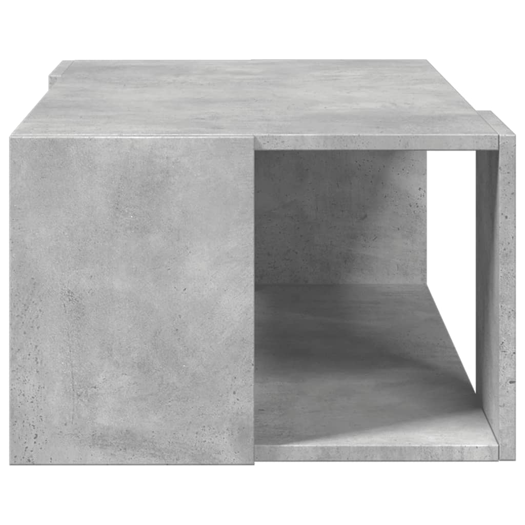 Table basse gris béton 89,5x48x30 cm bois d'ingénierie