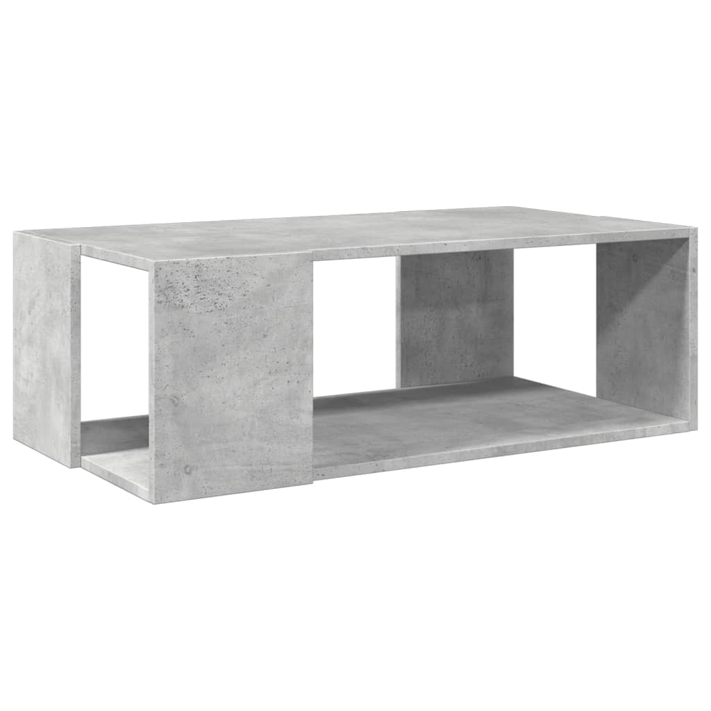 Table basse gris béton 89,5x48x30 cm bois d'ingénierie