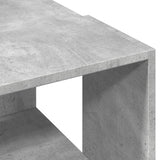 Table basse gris béton 89,5x48x30 cm bois d'ingénierie