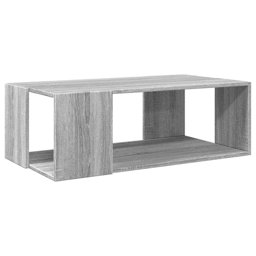 Table basse sonoma gris 89,5x48x30 cm bois d'ingénierie