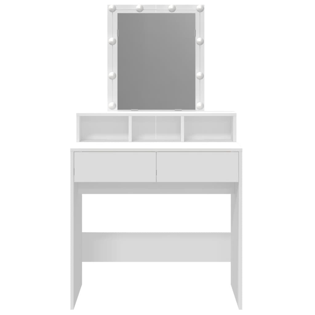 Dressing table with white LED 80x41x144.5 cm