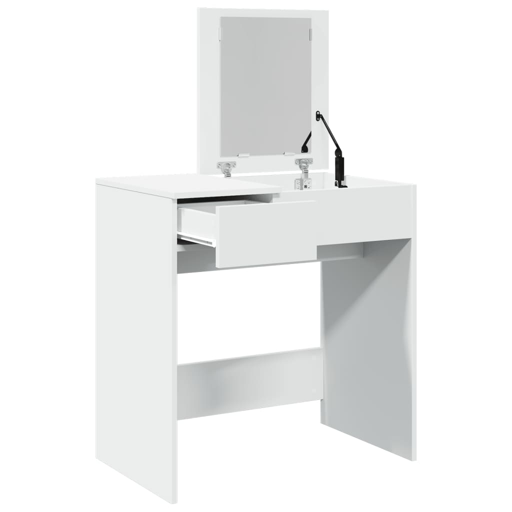 Dressing table with white mirror 73x46.5x120 cm