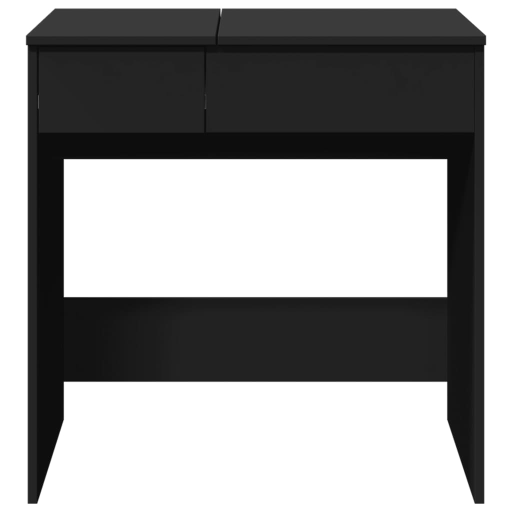 Dressing table with black mirror 73x46.5x120 cm