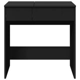 Dressing table with black mirror 73x46.5x120 cm