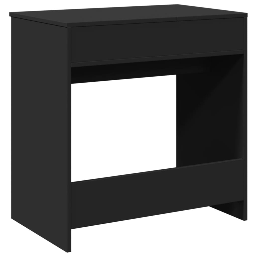 Dressing table with black mirror 73x46.5x120 cm