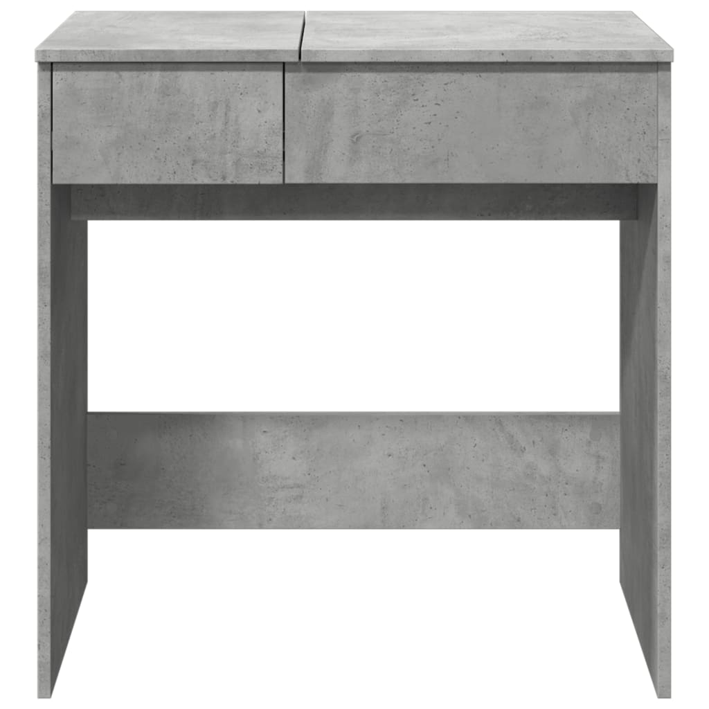 Dressing table with concrete grey mirror 73x46.5x120 cm