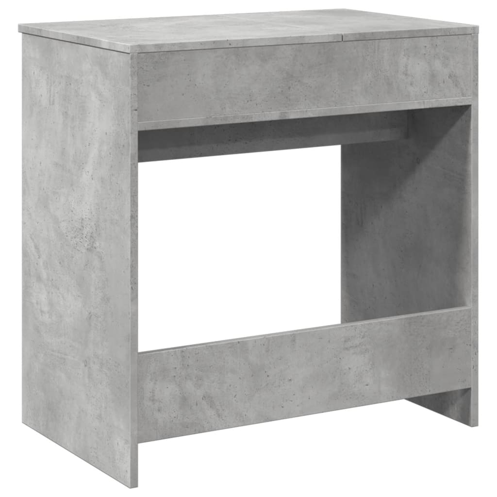 Dressing table with concrete grey mirror 73x46.5x120 cm