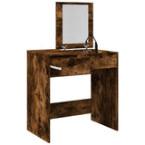 Dressing table with smoked oak mirror 73x46.5x120 cm