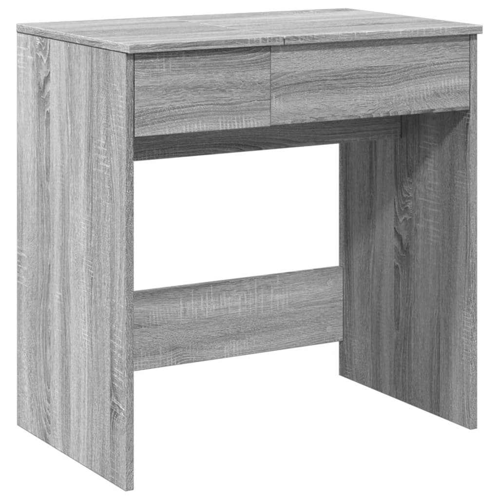 Dressing table with mirror sonoma gray 73x46.5x120 cm