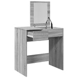 Dressing table with mirror sonoma gray 73x46.5x120 cm