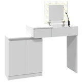 Dressing table with white LED 115x37x110.5 cm