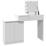 Dressing table with white LED 115x37x110.5 cm