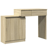 Dressing table with LED sonoma oak 115x37x110.5 cm