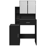 Dressing table with black cabinet 80x35x132 cm