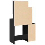 Dressing table with black cabinet 80x35x132 cm