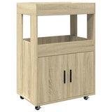 Barwagen aus Sonoma-Eiche, 60 x 39,5 x 89 cm, Holzwerkstoff