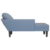 Loungesessel mit blauem Kissen aus Cordstoff