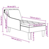 Fauteuil long et coussin/accoudoir droit vert armée similicuir