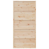 Porte de grange 100x208 cm bois massif de pin