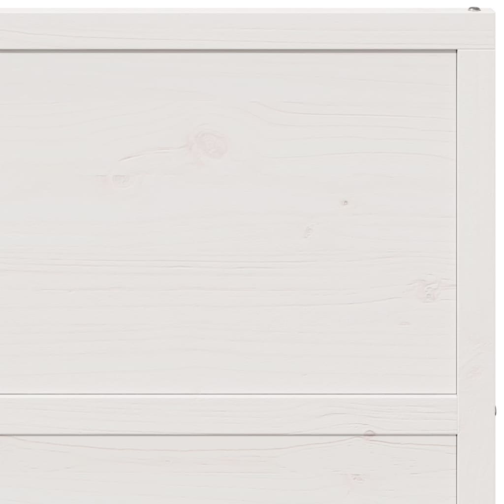 Porte de grange blanc 100x208 cm bois massif de pin