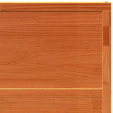 Porte de grange marron cire 100x208 cm bois massif de pin