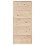 Porte de grange 90x208 cm bois massif de pin