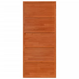 Porte de grange marron cire 90x208 cm bois massif de pin