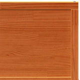 Porte de grange marron cire 90x208 cm bois massif de pin