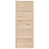 Porte de grange 80x208 cm bois massif de pin