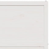 Porte de grange blanc 80x208 cm bois massif de pin