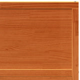 Porte de grange marron cire 80x208 cm bois massif de pin