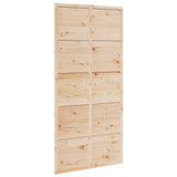 Porte de grange 100x208 cm bois massif de pin