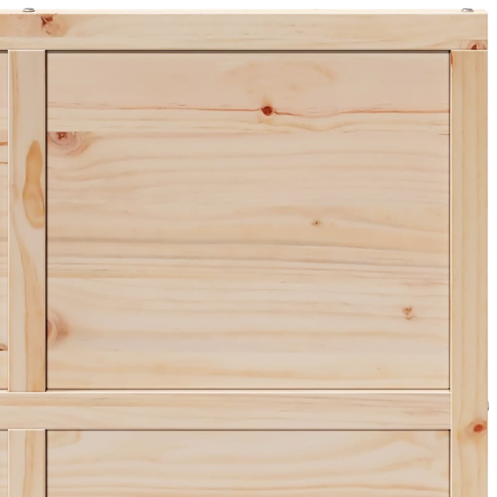 Porte de grange 100x208 cm bois massif de pin