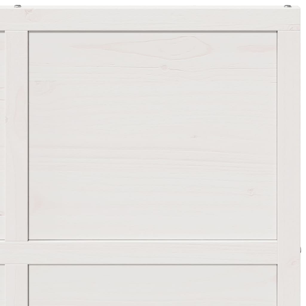 Porte de grange blanc 100x208 cm bois massif de pin