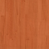 Porte de grange marron cire 100x208 cm bois massif de pin