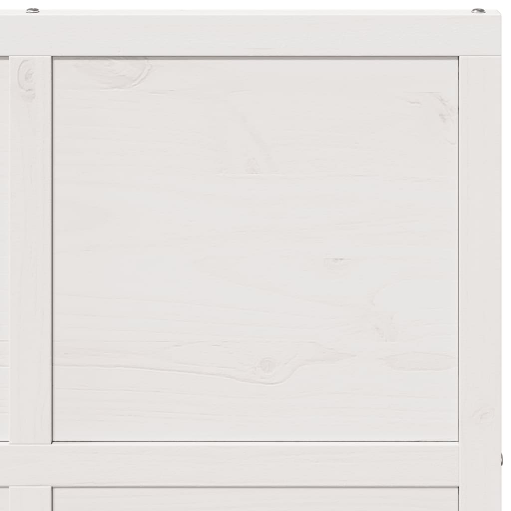 Porte de grange blanc 90x208 cm bois massif de pin