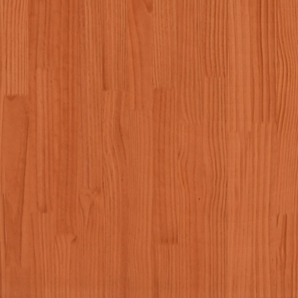 Porte de grange marron cire 90x208 cm bois massif de pin